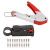 Coaxial Cable Crimper Wire Stripper Crimping Pliers with 20pcs F Connector for RG6