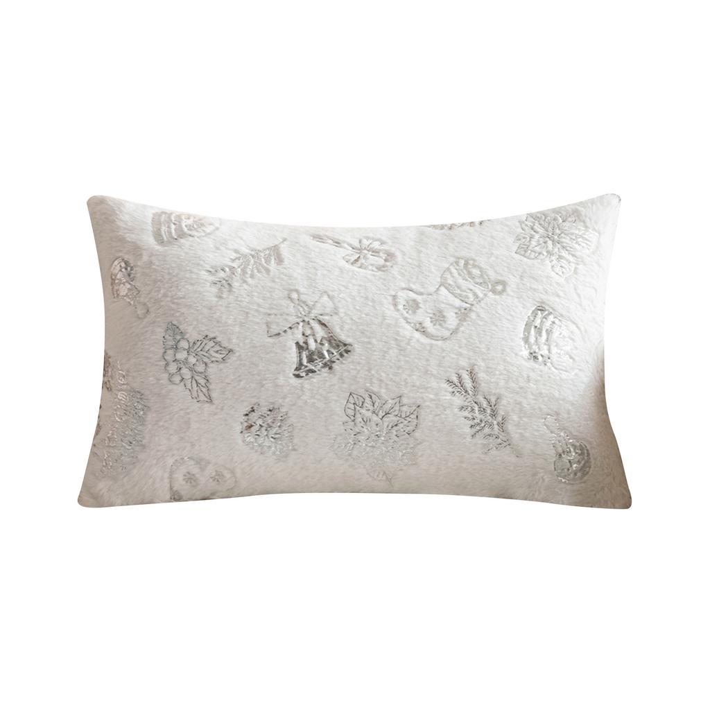 Christmas Decorative Pillowcases, Embroidered Christmas Trees,Winter Sofa Covers, Plush Pillowcase Decorations,A Single Pillowcase Without A Pillo,