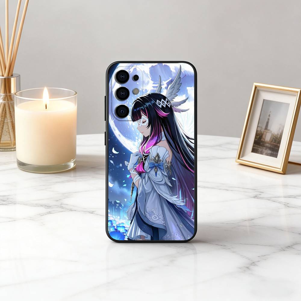 G-Genshin l-Impact Girl C-columbina-gic Phone Case For Samsung S25,S24,S21,S22,S23,S30,Ultra,S20,Plus,Soft Silicone Black Cover