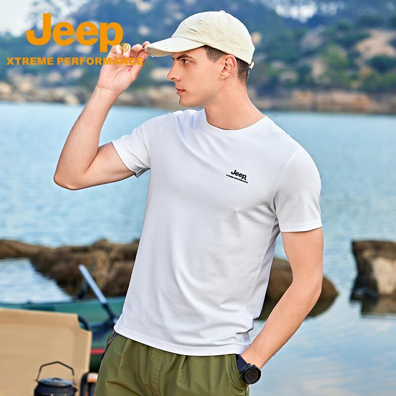 Jeep Men's Outdoor Round Neck Short Sleeve T-Shirt