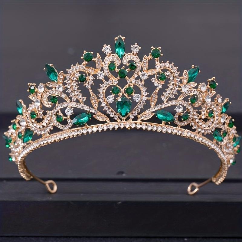 Set de cercei colier coroană de cristal de lux Set de bijuterii de mireasă cu strasuri Accesorii de păr pentru nuntă de mireasă Set de tiare pentru coroană