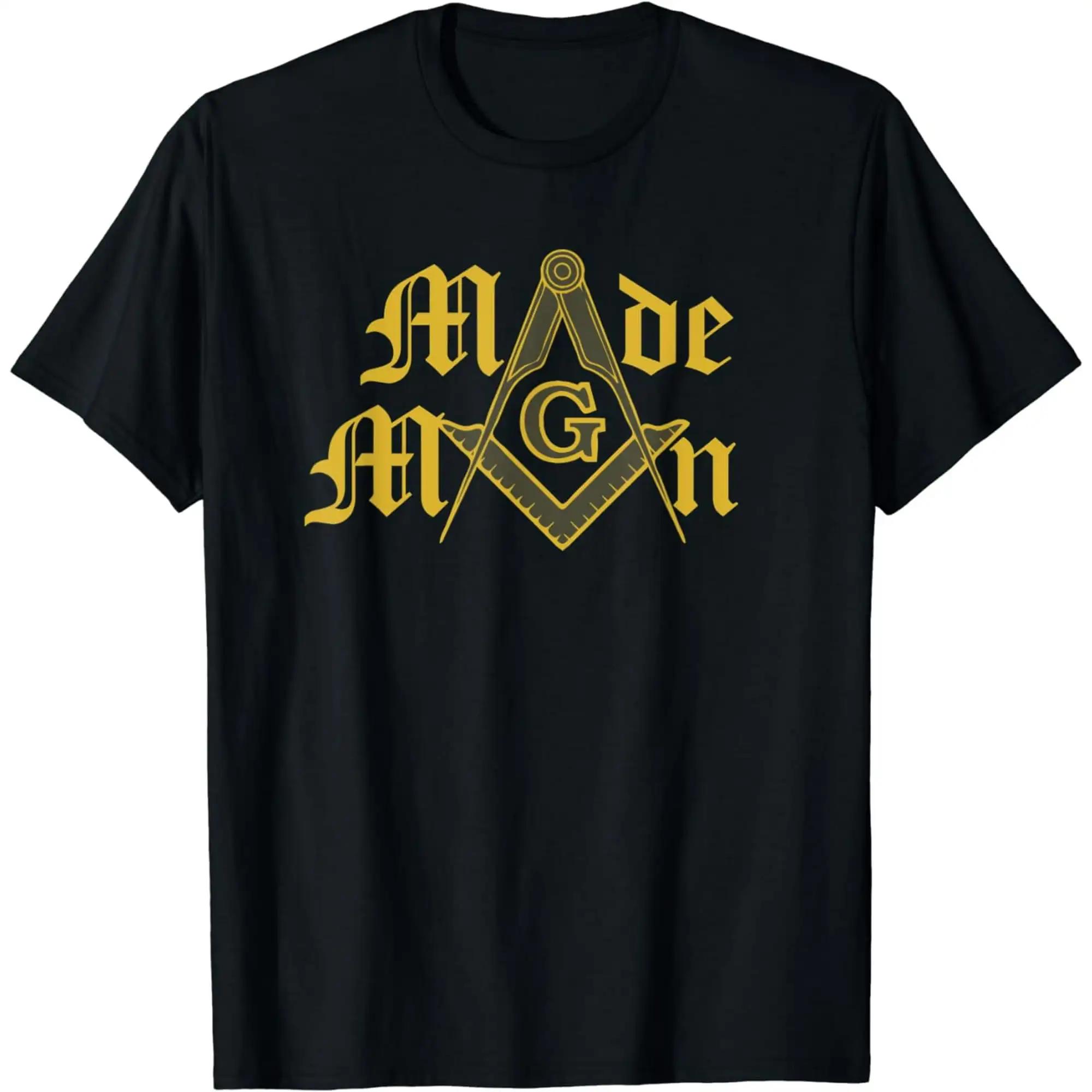 

Freemason Illuminati Compass Made Man Masonic Gift TShirt 100 Cotton ONeck Short Sleeve Casual Mens Tshirt Size S3XL S