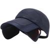 Fishing Fishing Pattern Logo Long Brim Mesh Cap Hat Outdoor Golf Men Women CA804 [White Fang] (Navy)