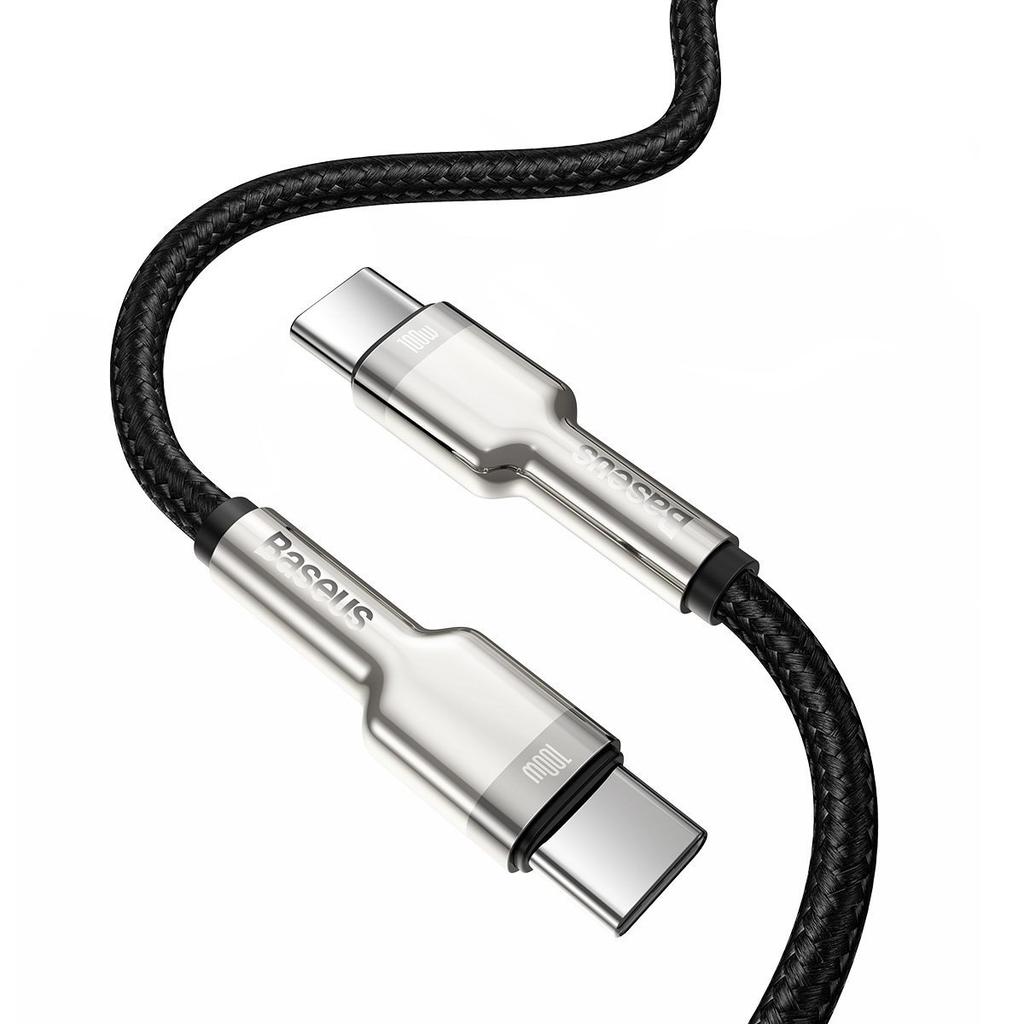 Kabel Usb-C Do Usb-C Baseus Cafule, 100W, 1M (Czarny)