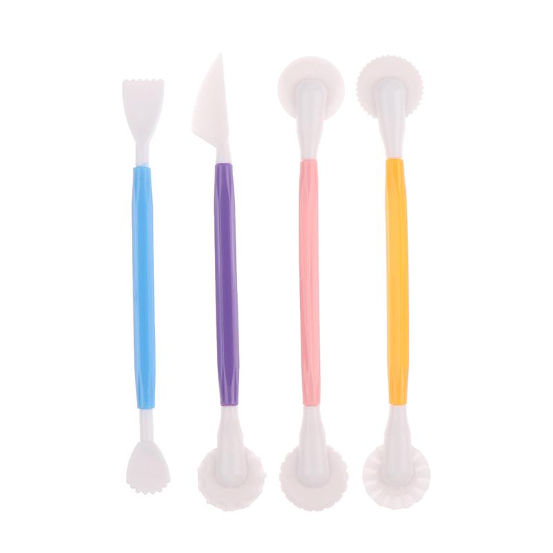 4Pcs Fondant Cake Decorating Modelling Tools 8 Styles Flower Decoration Pen