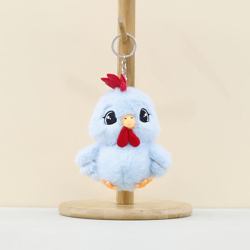 Adorable Plush Chicken Keychain Cute Cartoon Soft Toy Bag Charm Doll For Kids