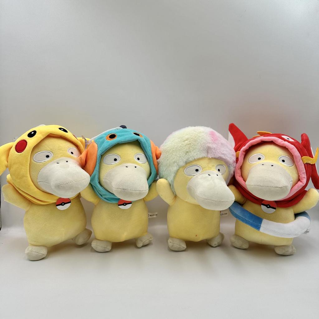 Gengar, Psyduck, Charizard, Mewtwo, Eevee, and Snorlax Pokémon Plush Toys Collection