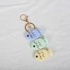 Wool Hook Knitted Fish Keychain Hand-Woven Key Ring Pendant Cute Small Creative Fish Hanging Bag Charm Decoration
