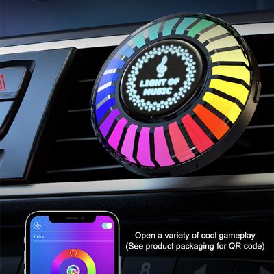 Osvětlení rytmu hudby do auta RGB LED Hudba Osvětlení do auta APP Zvuk Aktivovaná LED světla Ovládání Osvěžovače vzduchu Okolní světlo