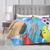 Smiling Friends Cartoon Blankets  Super Warm Comfortable Plush Throw Blanket For Child Couch Bed Flannel Bedspread Bed Cover