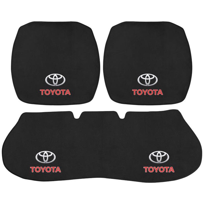 Universal 3-Piece Flannel Car Seat Cushion Set for Mazda, Haval, Changan, and Geely