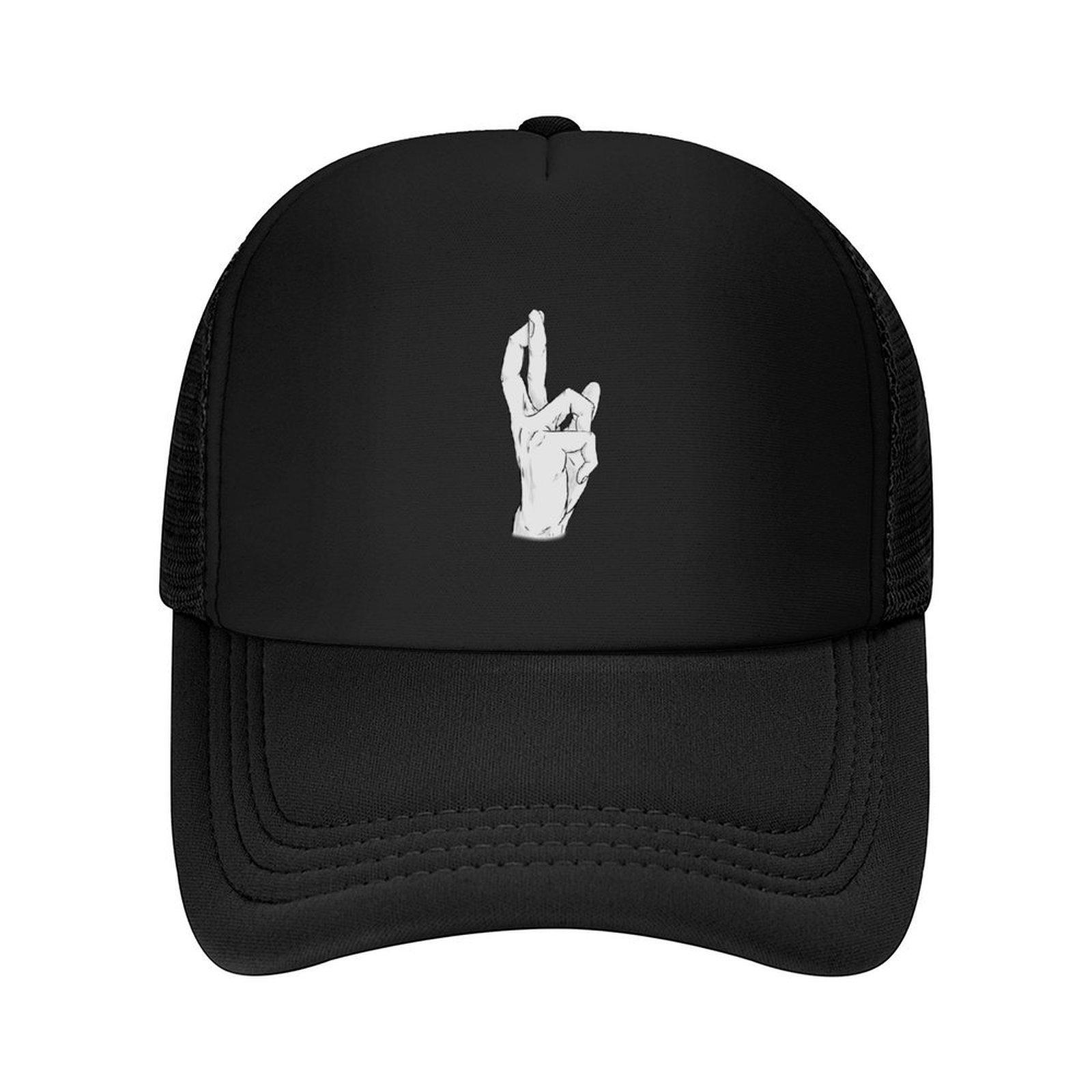 Crossed Fingers Baseball Cap Icon Christmas Hat Military Cap Unisex fishing caps Unisex For Unisex Womens