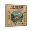 2025 Fly Fishing Advent Calendar 24 Days Christmas Fishing Countdown Calendar with 24 Pcs Fly Lures Hooks Baits Holiday Gifts for Men Fishing Lovers