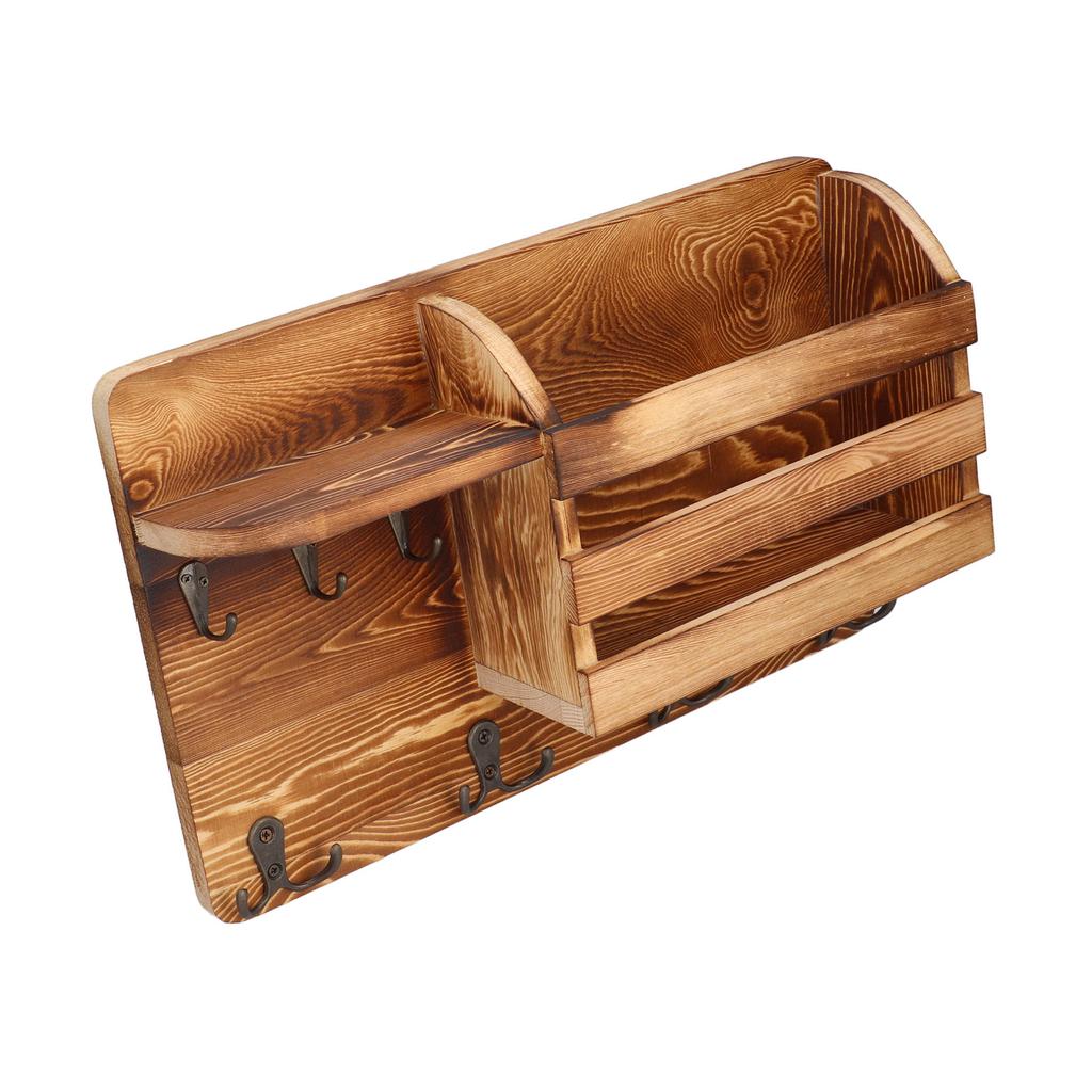 Wandregal Mehrzweck Kreativer Vintage Holz Aufbewahrungshalter für Wohnzimmer Arbeitszimmer