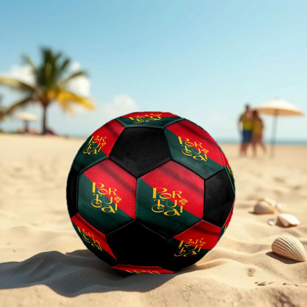 1pc Portugal National Football Team Soccer Ball Size 5 Indoor Soccer Ball Fashion Colorful Backyard Game - Great For Sports Fans Gift HE50
