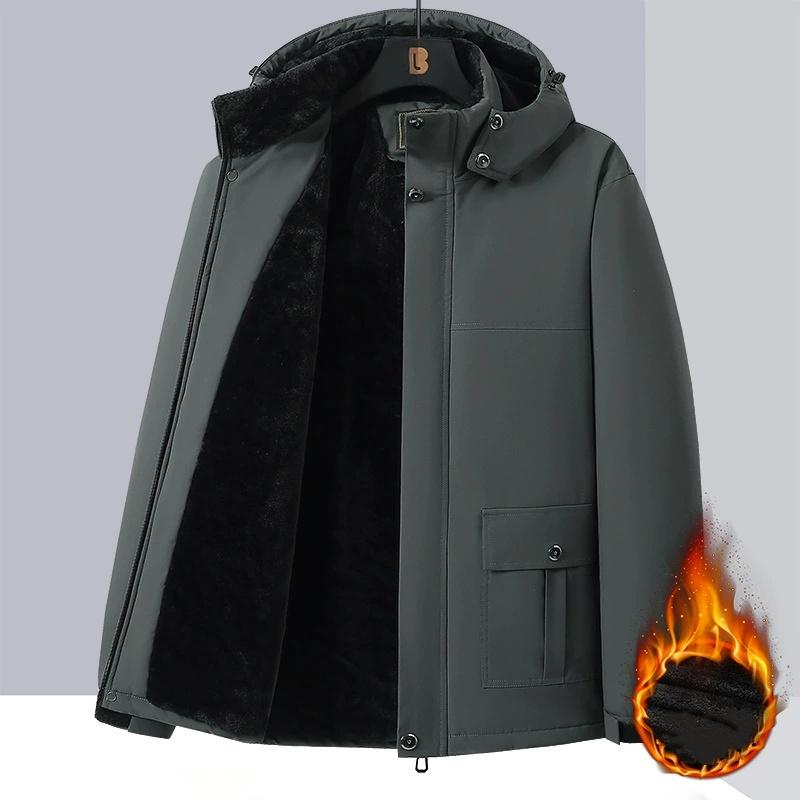 10XL 9XL Cappotti Parka Invernali da Uomo Pile Impermeabile Caldo Taglie Forti 6XL 7XL 8XL Oversize Ispessito Giubbotti con Cappuccio Ampio Antivento