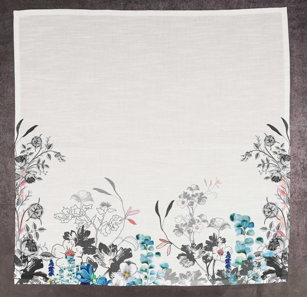 Vargottam Luxury Collection Dinner Table Linen Decor Cotton Napkin Printed Fabric Reusable Napkins Set Of 12, 20   X 20   - Watercolor