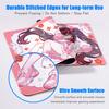 New Cute Genshin Impact Kamisato Ayaka Hu Tao Mousepads Computer Gaming Lock Edge Laptop PC Desk Mat Rubber Keyboard Mouse Pad