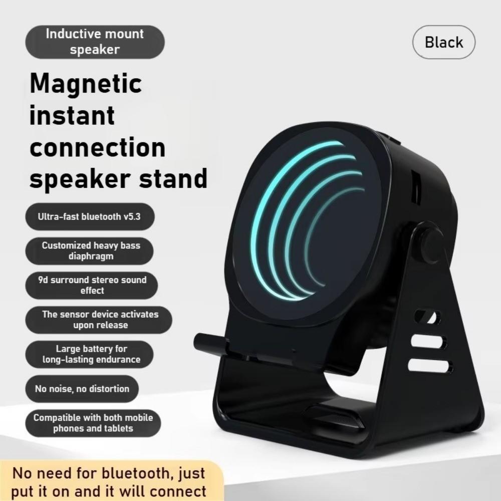USB Charging Inductive Speaker Phone Stand Adjustable Angle Wireless Audio Speaker Phone Support