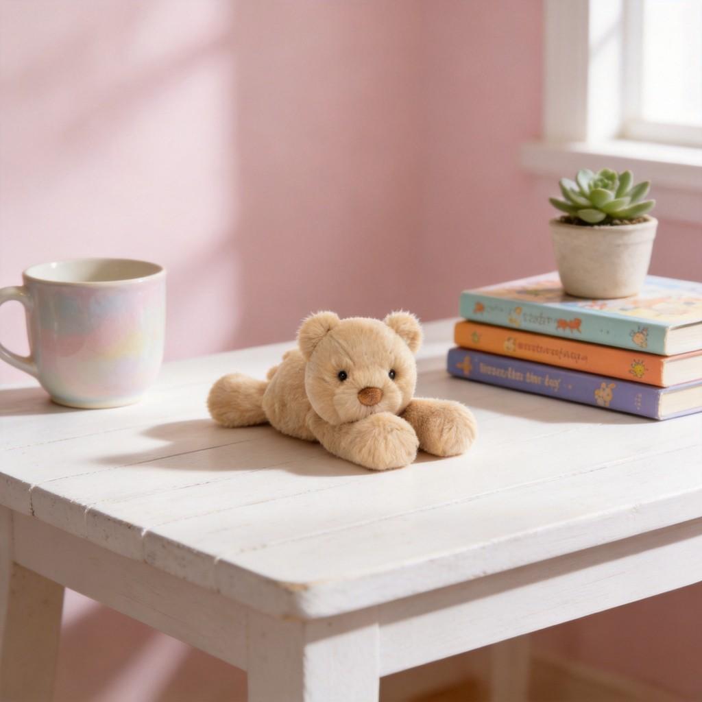 Mini Bear Plush Toy With Fiber Cotton Filling For Kid Gift And Holiday Decor