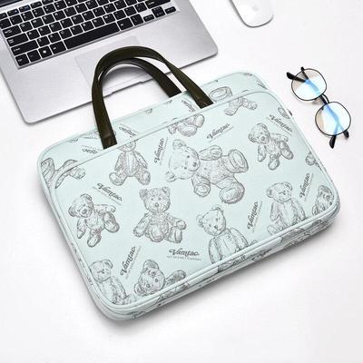 Cartoon Bear Pattern Laptop Carrying Case