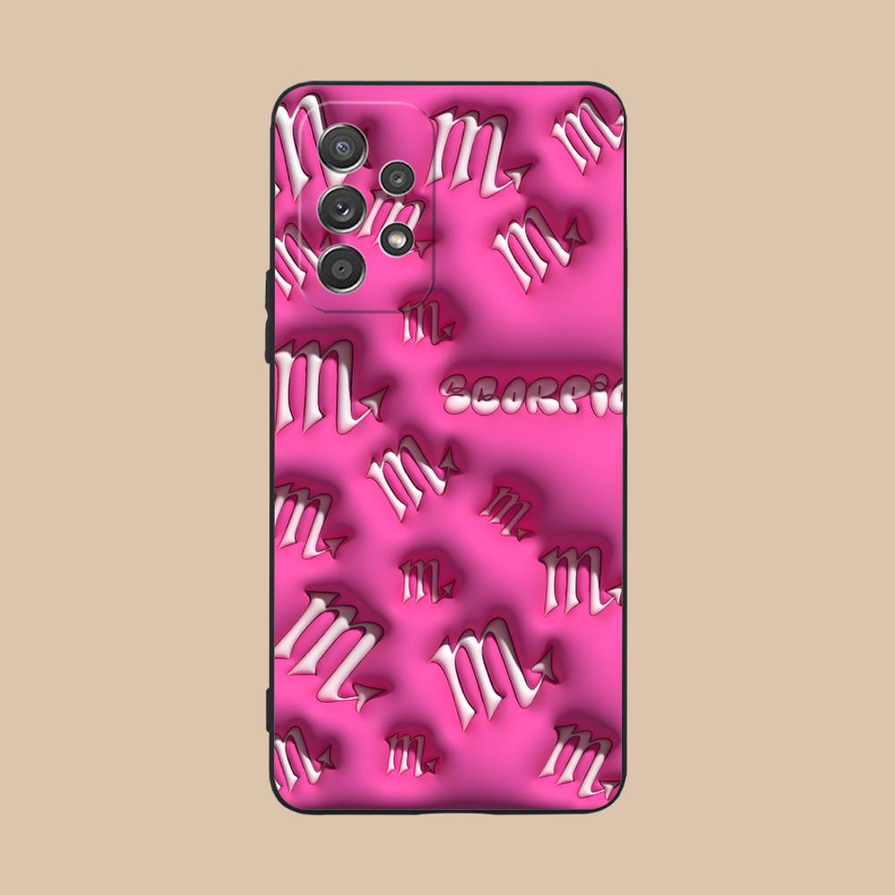 

Zodiac Sign Scorpio Phone Case for Samsung Galaxy M55 54 42 35 34 33 32 23 22 15 14 13 12 F55 5G Soft TPU Shockproof Cover Galaxy F04