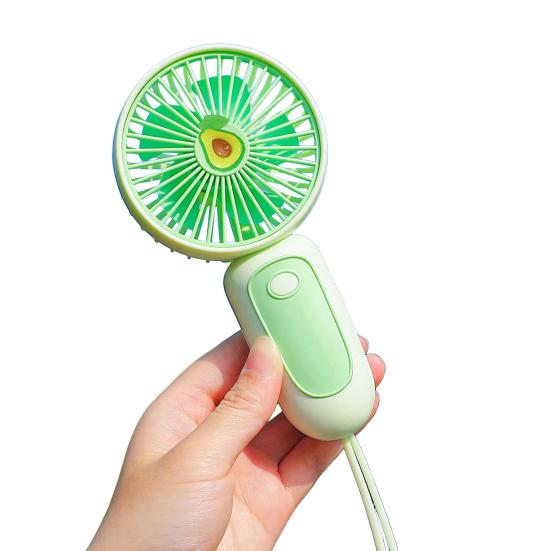

Handheld Desktop Fan with Lanyard Dual-Use Portable Cooling Fan for Students Commuting Traveling Type-C Fast Charging Low Noise Summer Gadget I