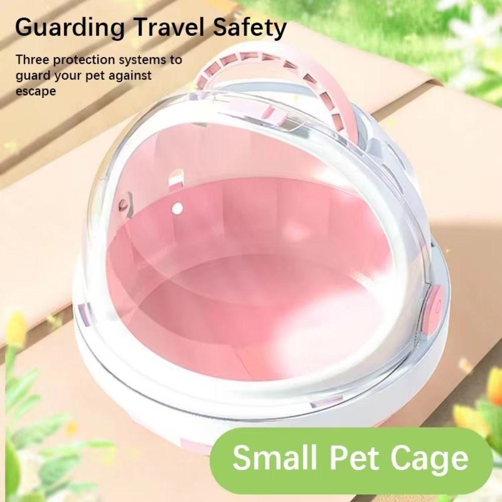 Breathable Guinea Pig Outer Basket Plastic Small Pet Travel Carrier Portable Hamster Carrier Cage