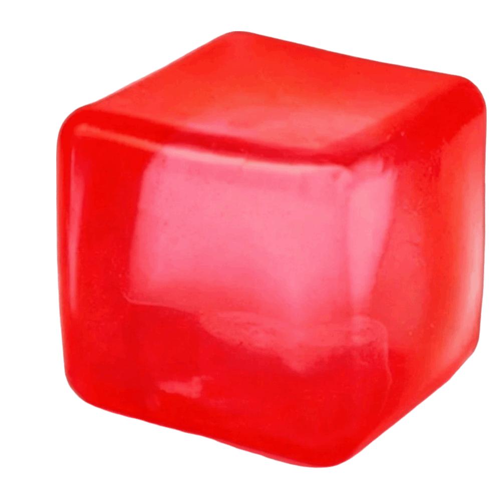 Non-Toxic Ice Cube Fidget Toy Soft Resilient Ice Cube Sensory Toy Cool Squeeze Cube Toy  Kids