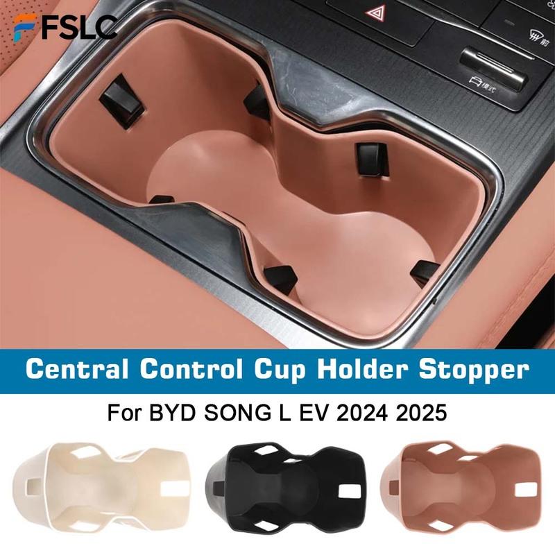 Decoration For BYD SONG L EV 2024 2025 Water Cup Base Buffer Water Cup Bracket Interior Anti Fouling Protective Pad