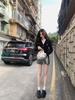 2025 Autumn/Winter V-neck Long Sleeve Knit Cardigan with Rabbit Embroidery – College Style Age-Reducing Versatile Top