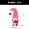 Valentines' Day Decorations Festival Ornament Valentines' Day Fabric Figure Holiday Ornament Fabric Texture for Home
