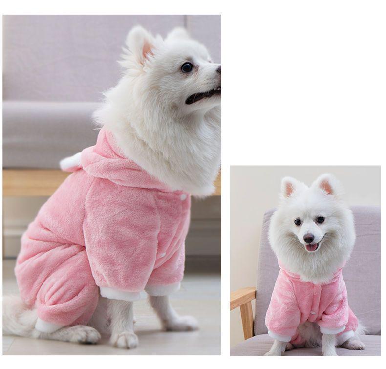 Pig Plush Fleece Costume for Cats & Small Dogs - Autumn/Winter Apparel