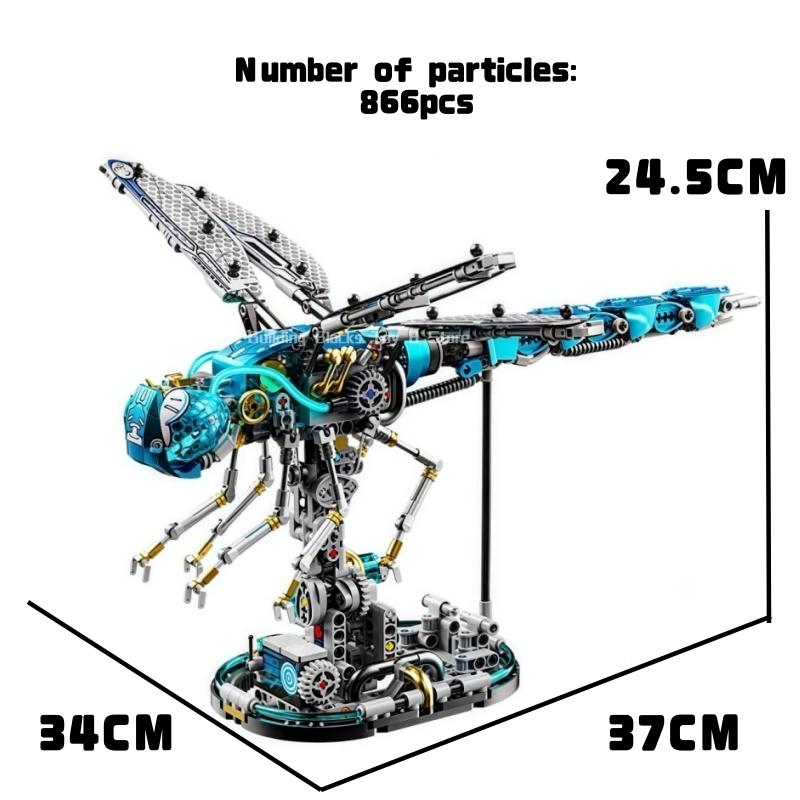 866 Teile Technic Kreative Libelle Mechanisches Bausteine Modell Konstruktion Montage Kompatibles Spielzeug Set für Kinder Erwachsene