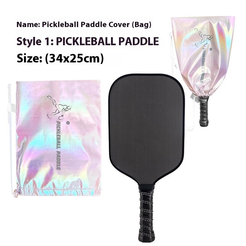 

1 шт. Бархатная сумка для бадминтонной ракетки, Мягкая утолщенная сумка для хранения, Карман на кулиске, Портативный защитный чехол для теннисной ракетки