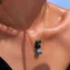 Lapis Lazuli Western Country Necklace Malachite Bohemian Style Choker  Women Gift
