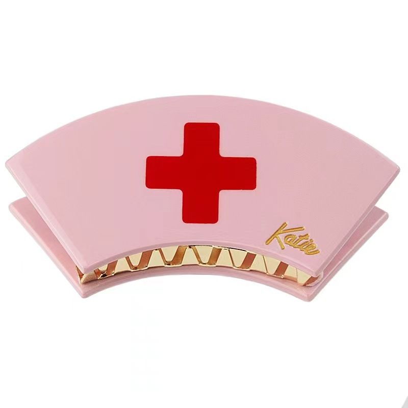 1pc Japanese TP same style nurse clip, cute girl loli hair clip, cross top clip, fashionable hair accessory