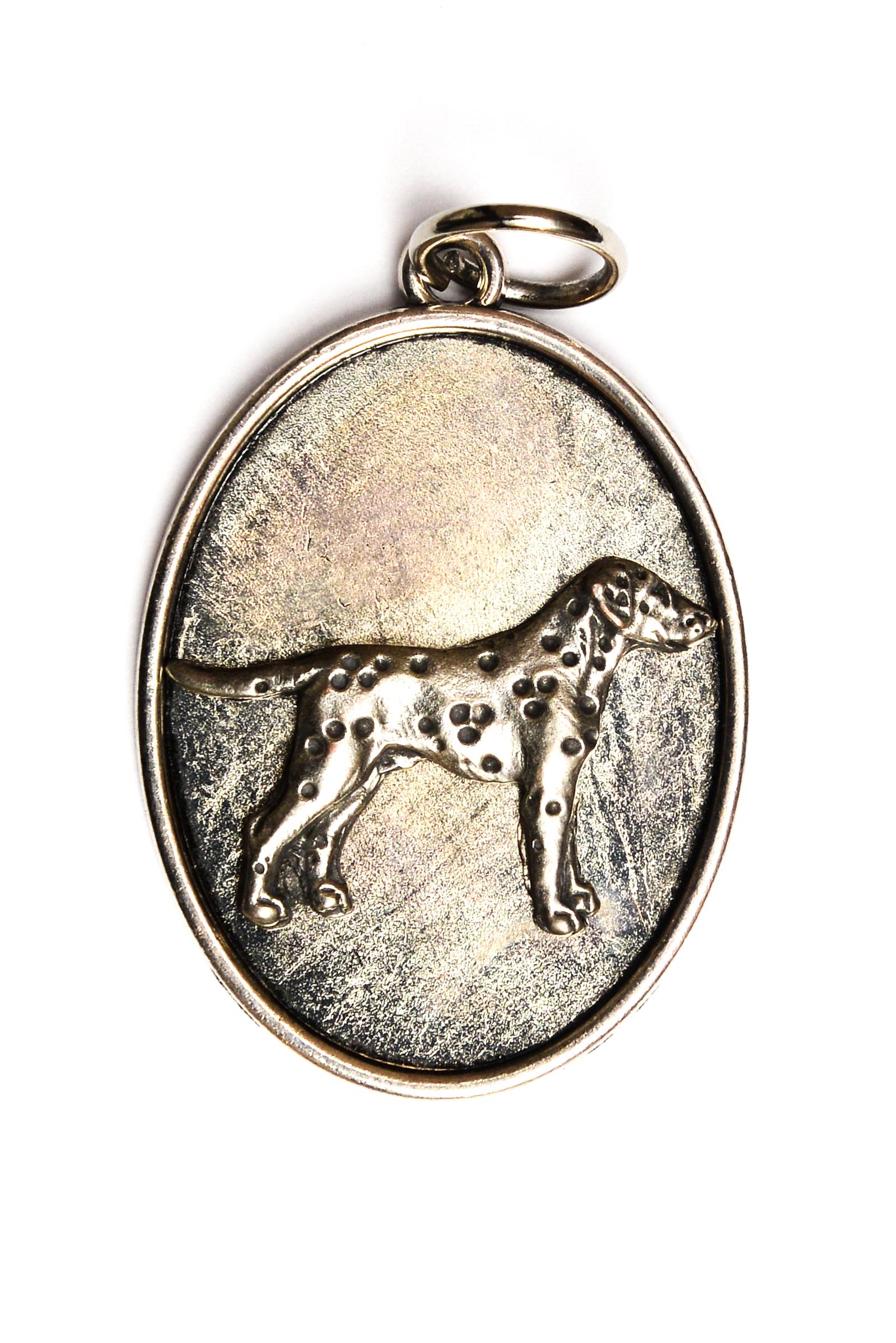 

Dalmatian, Carriage Dog, Spotted Coach Dog - necklace with a dog, pendant for a dog mom, unique jewelry from the Art-Dog brand срібний