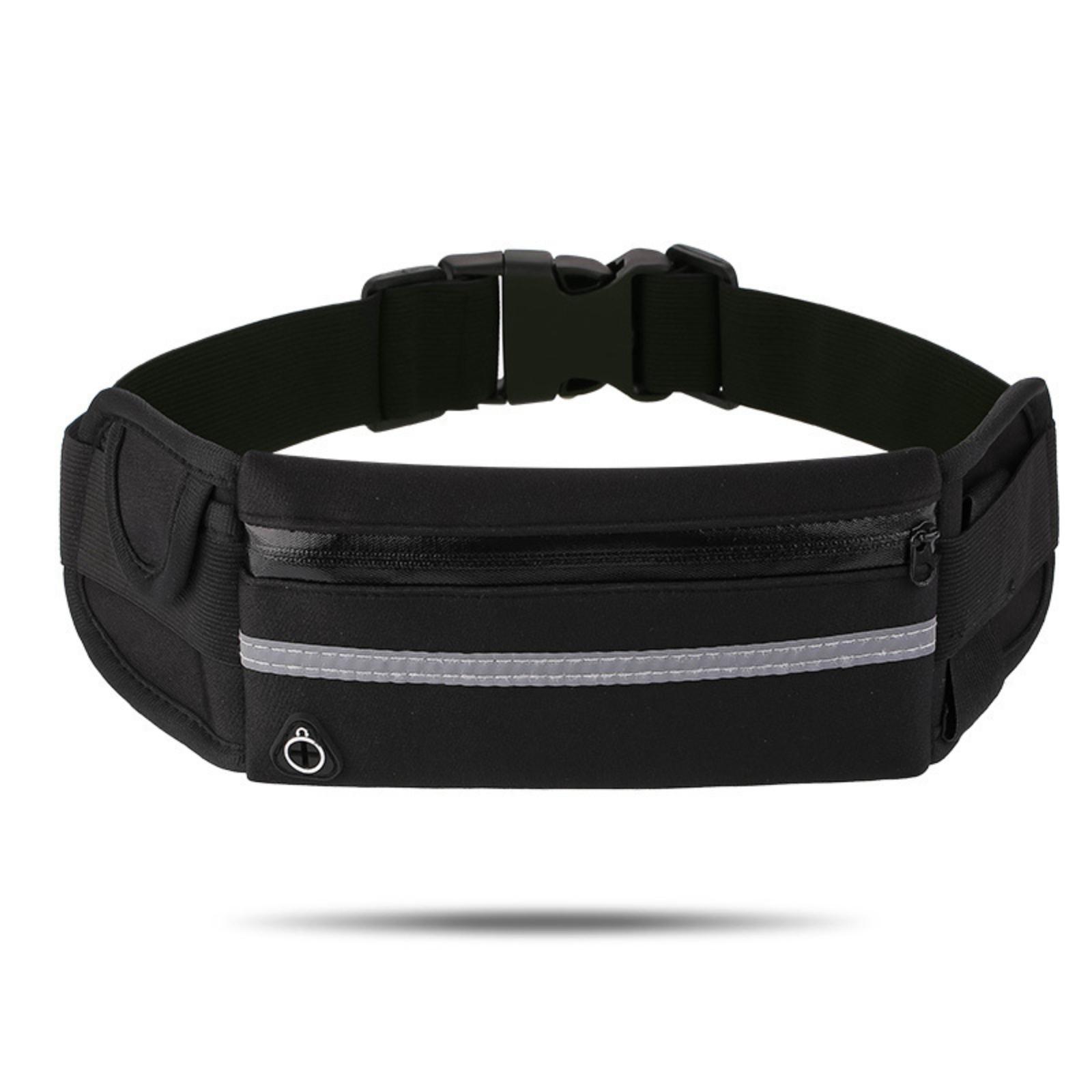 

Creative Sports Casual Waist Bag Waterproof Shockproof Slim Fit Decorative Waist Pack for Outdoor Activities Running Hiking One Size чёрный