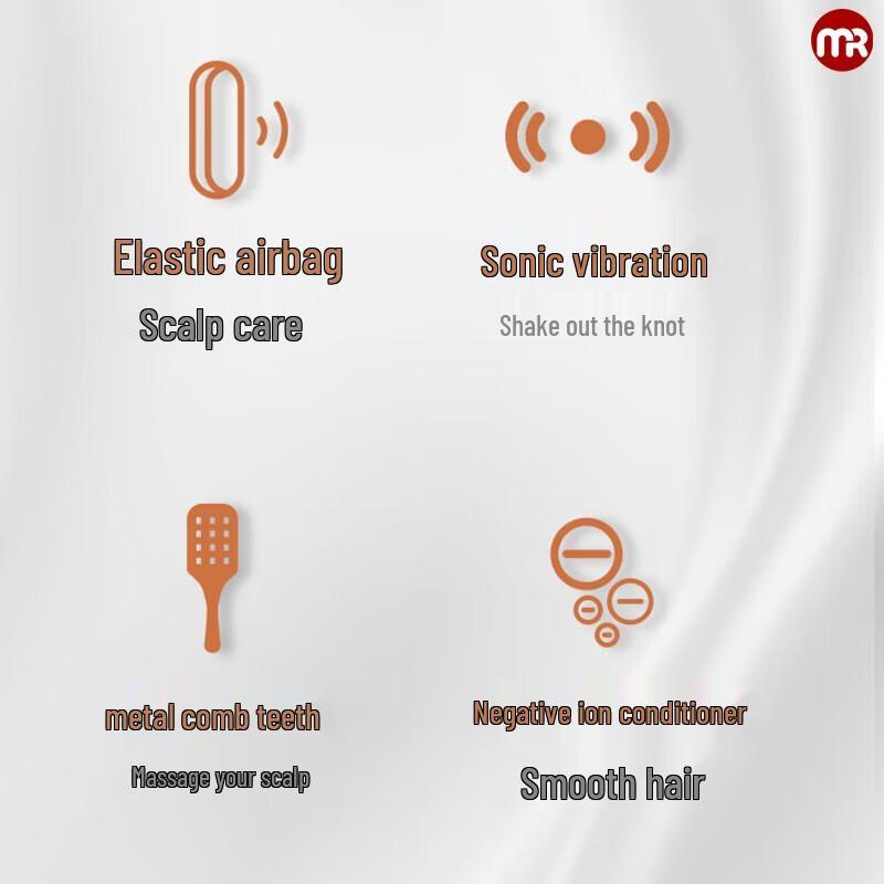 Morphy Richards Hair Growth Scalp Massager Comb MR2136 CN Plug (adapter Included)