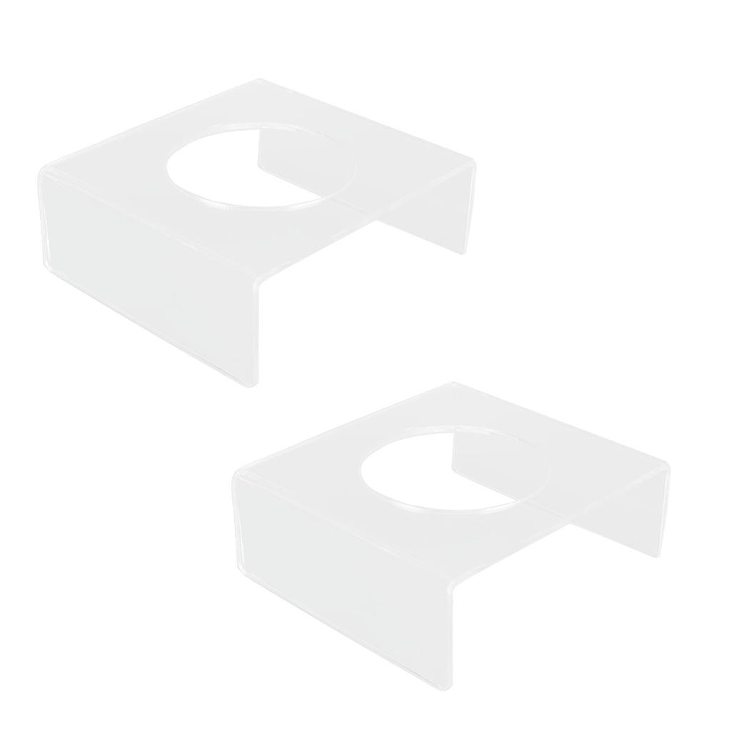 2PCS Football Stand Clear Display Holder Acrylic Stable Support Anti Scratch Versatile Display Rack for Basketball