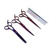 5 Pcs 7 Inch Professional Grooming Scissors Stainless Steel Rabbit Grooming Scissors Set for Small
