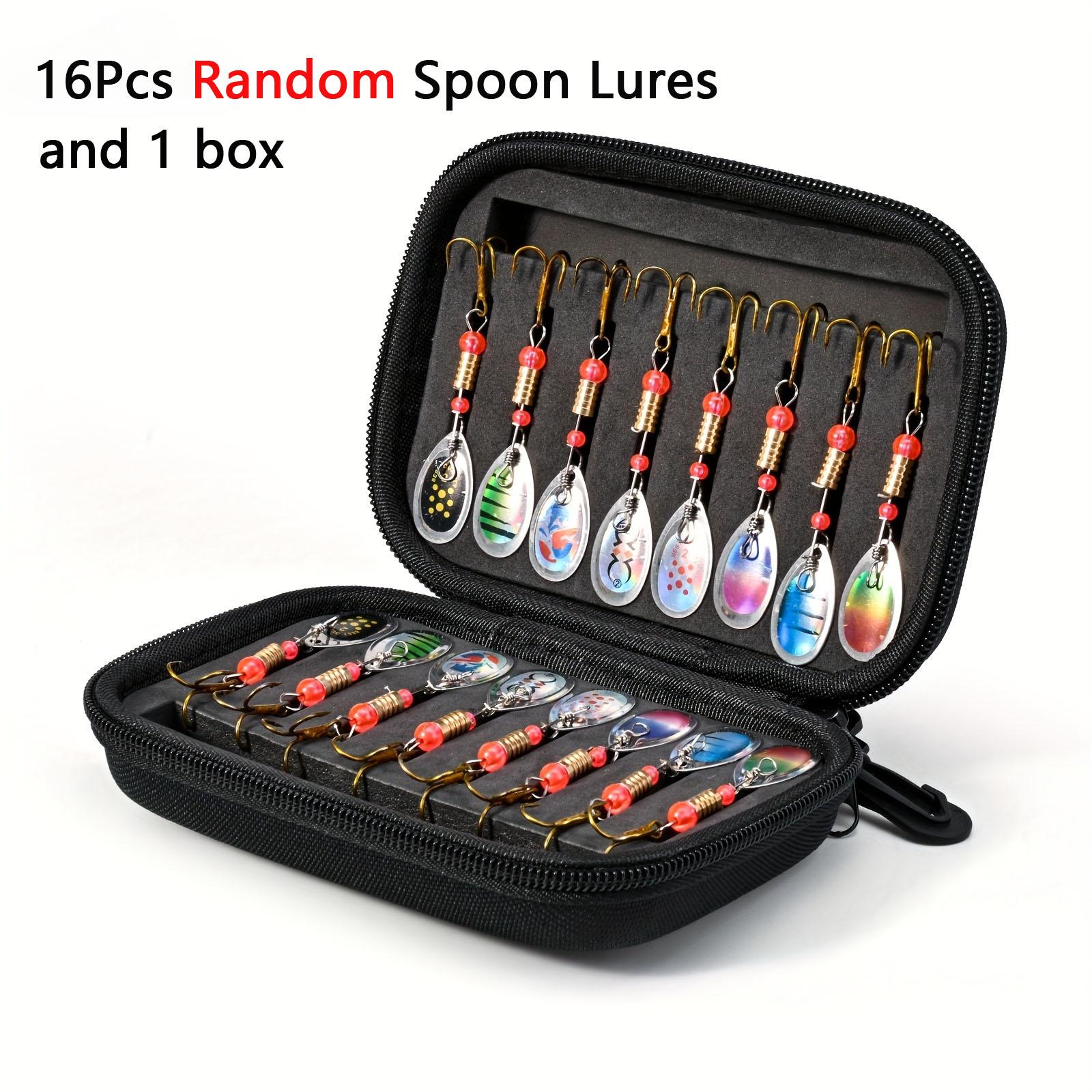 

Рыболовная блесна из металла, блесна, набор из 16 шт., блесны, воблеры, морские воблеры для ловли морской щуки, набор для вязания крючком, искусственная приманка