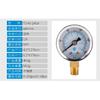 Barometer Water Pressure Gauge High Precision Air Conditioner Radial Axial Oil Vacuum Negative