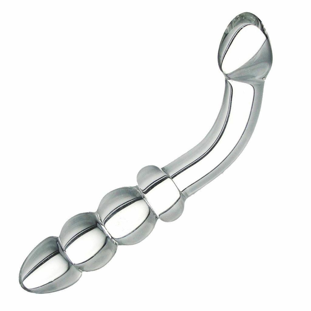 Glass Dildo Anal Plug Crystal Female Masturbation Vagina G-spot Massage Fake Long Penis Cock Sex Toys for Women Men