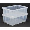 Takagi Nestea Container M, Clear, for Tool Storage, Stackable for Compact Storage, Made In Japan
