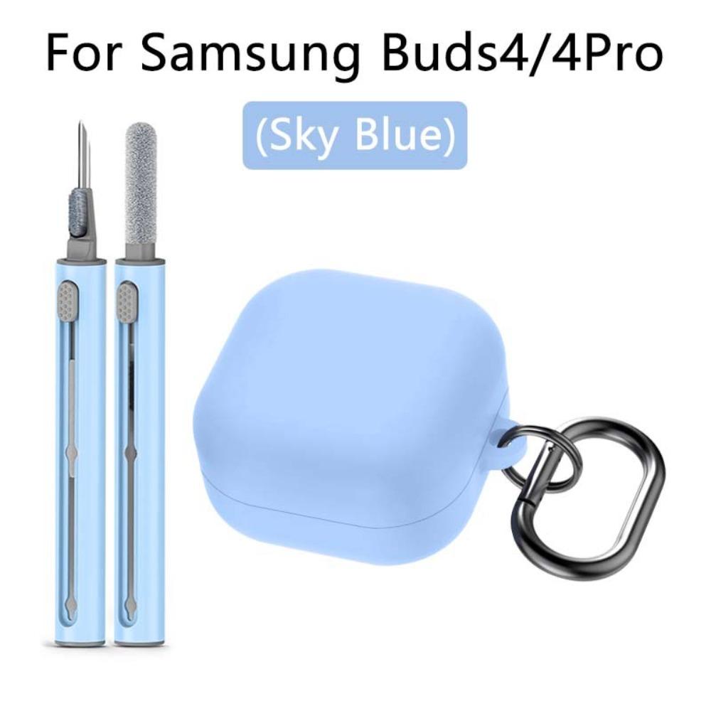 

with Cleaner Kit Bluetooth Headphone Cover Anti-fall Earbuds Accessories for Samsung Buds 4/4 Pro