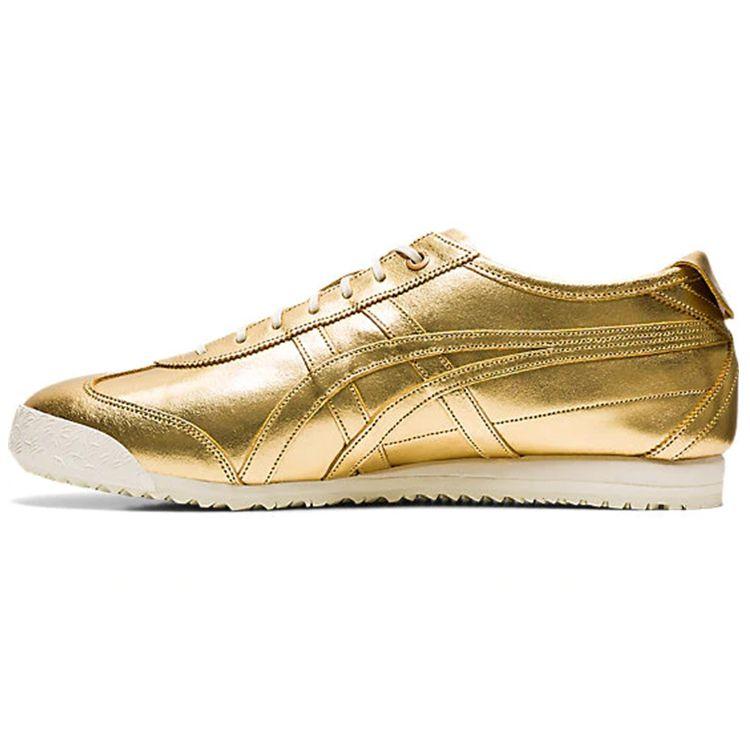 ONITSUKA TIGER Mexico 66 Sd Suede Retro Sports Slip Resistant Durable Lightweight Low Top Casual Shoes Unisex Casual Shoes Gold 1183A740-200