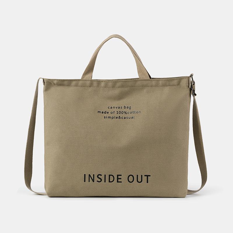 Retro Women's Canvas Tote: Large-Capacity Crossbody, Shoulder & Handbag for Students & Commuters