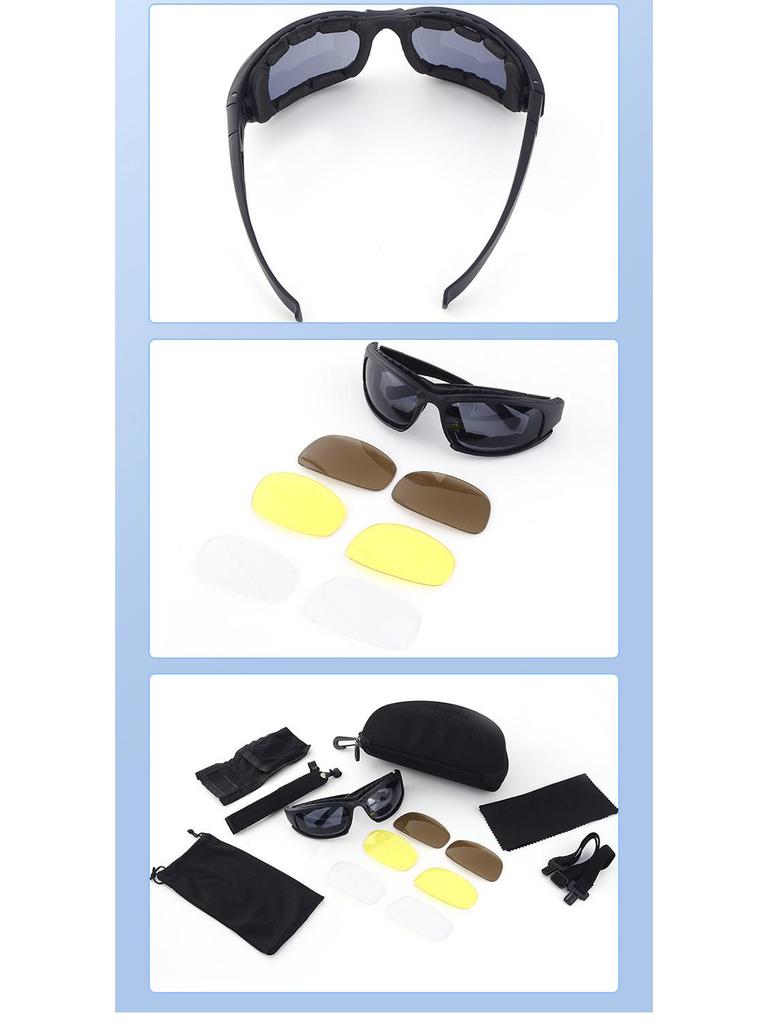 Polarized Tactical Goggles: Windproof, Sandproof, Impact-Resistant for CS Field, Shooting, or Motorcycle Riding